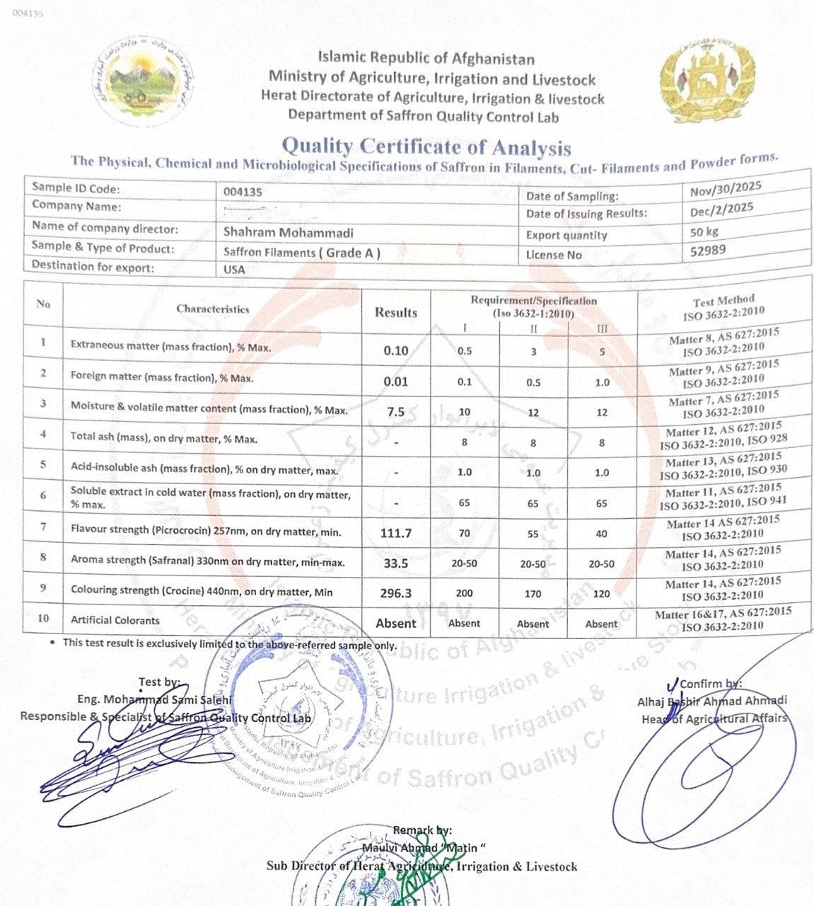Quality COA Laviaan